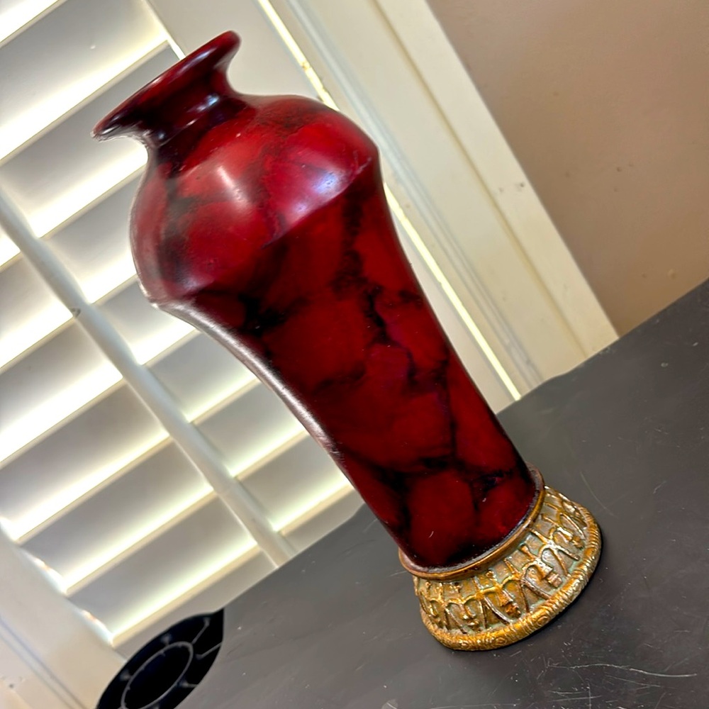 Red vase